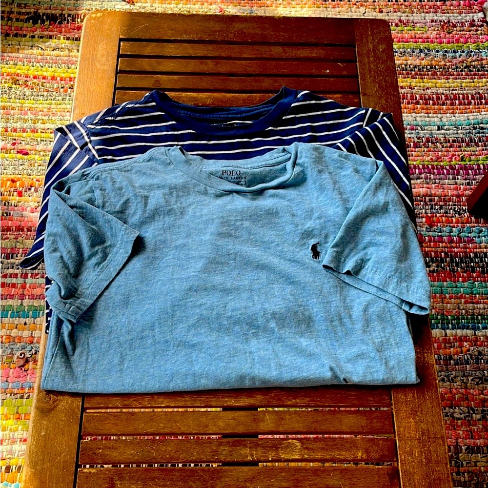 Polo t-shirts (2), sz YM